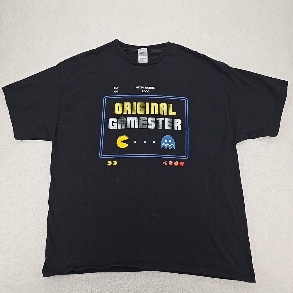 Vintage Original Gamester Tee Mens T-Shirt Delta Pro Weight Size 2XL Color Black